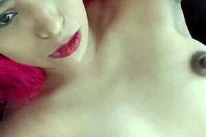 under her skirt no panties, horny milf teases wet shaved pussy with toys pov!