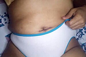 stepsis wakes SUPER horny fingers massages juicy pussy in and out squirt finish