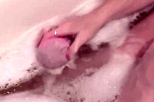 blonde milf soapy tits pussy ass in shower handjob solo