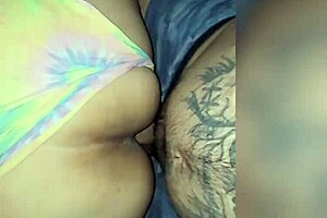 Latina milf bends over for pov rough anal creampie pounding