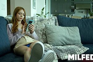 hubby catches horny milf fucking young 18+ monster cock?