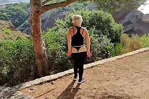 Jaime Exposes Ass And Panties In Wild Nature Exhibition