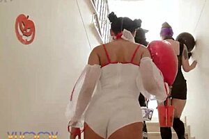 mina k maily presly camila smith halloween anal 3on3 gaping party 🎃🍑
