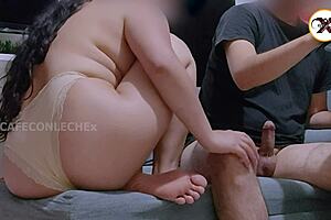 stepsis catches me watching porn and offers her tight ass for fucking 🍑😈💦