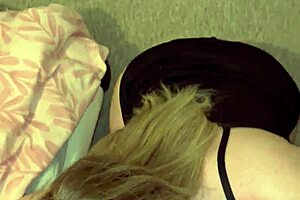 his stepmom's sexy ass gets sucked cock deep doggystyle fucked hard cum on tits