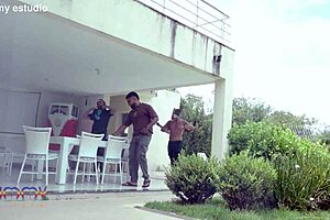 Larissa Leite takes 4 cocks DAP DP anal rimming cum swallow