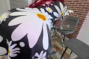 stepmom's huge tits juicy ass suck fuck kitchen table