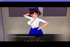 milf reunites with lost daughter in lactating creampie parody game