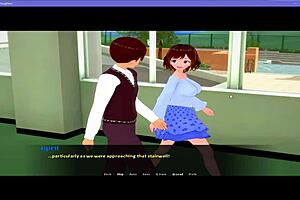 milf reunites with lost daughter in lactating creampie parody game