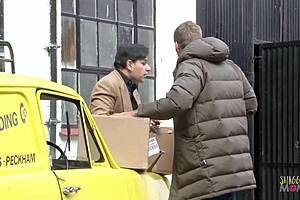 Blonde Milf Stacey Saran In Police Uniform Intense Threesome With Big Cocks