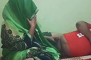 Want indian delivery guy pounding desi milf pussy bent over in hindi?