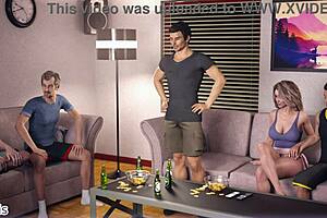 Wife and Stepmother AWAM 87 Squirts Wild in Cuckold Wedding Fuck Fest!