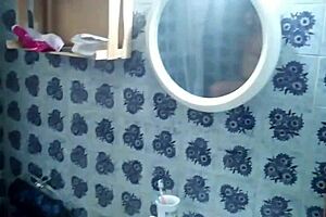 Sis, why you spreading fat ass in shower for hidden cam spy?