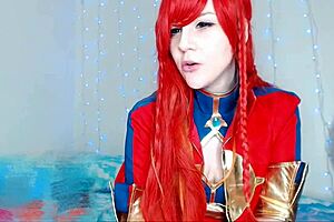 Selesia heats up cosplay camshow with toys and big ass vibes!