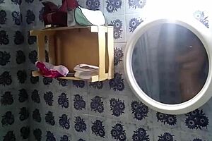 Sis, why you spreading fat ass in shower for hidden cam spy?