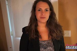 voluptuous brunette milf lilly m messy deep bj gaping swallow rimjob curvy