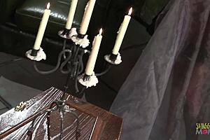 milfs in stockings seduce guy at church for hot foursome 🔥👗🍆💦