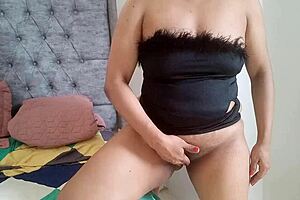 young milf teases with her big tits and ass inviting custom fantasy requests