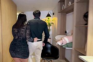 boss gives raise for fucking his fat latina wife hard