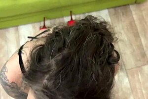 Can I Suck You Master? Submissive French Slut Lena Fire Gags on Leo Casanova's Fat Cock!