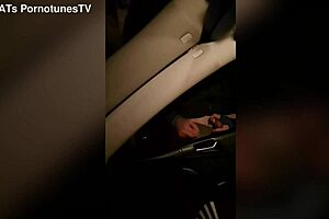 Stranger Milks Massive Cock In Car For Hotwife Handjob