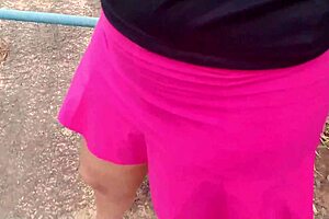 hotwife flashes ass pisses publicly on rio road trip?