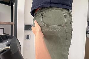 french housewife traps technician for brutal doggystyle pounding by huge cock