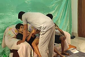 hanif pk shathi shapan stepmom cheats in bengali 3some