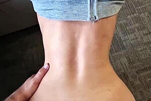 beautiful girl takes anal creampie but what happens next?