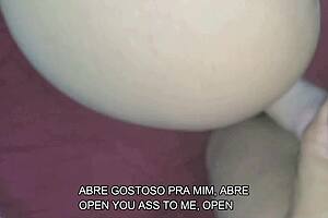 Housewife's tight ass takes massive creampie after hard anal