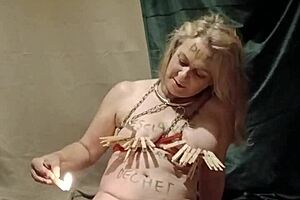 Slave F's Shocking Self-Clamping Belt Torture And Total Submission Exposed!