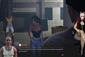 Who's deepthroating Croft in dark alley ep 21?