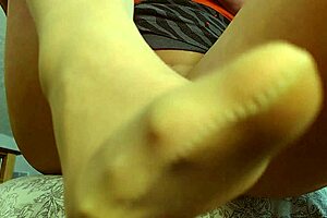 Dawnskye1962's Flat Feet Tease In Pantyhose And Bare Update 211!