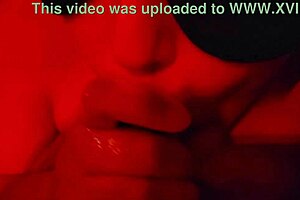 wanna see this intimate close-up milf blowjob quickie?