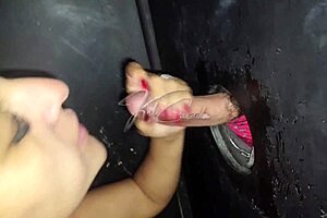 Guy double penetrates me with fingers through gloryhole?