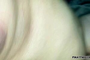 Step Mom's Panty Hole Exposed While Cheating with Neighbor in Bedroom