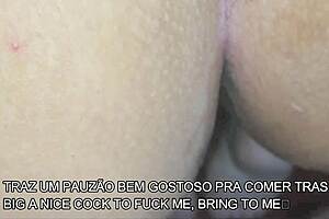 Housewife's tight ass takes massive creampie after hard anal