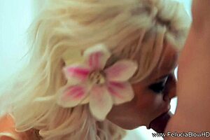 Stunning cfnm babe delivers expert handjob blowjob with massive facial finish