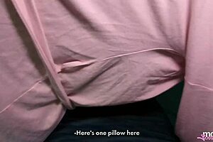 stepmom's pussy got so wet during my massage i filled her up with my thick cum load