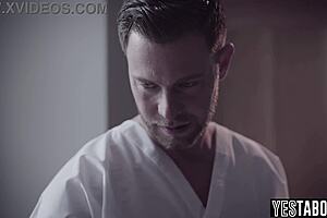 big tits blonde milf patient dives into threesome with her petite young 18+ self