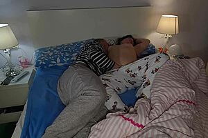 Chubby brunette wife begs hubby creampie her dripping hairy pussy now