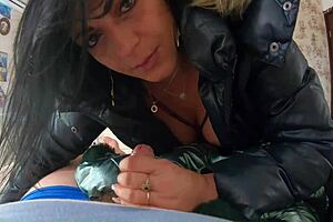 milfycalla's deepthroat in fur hooded jacket has me cumming hard