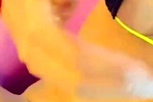 She squirts wildly from pussy and pink ass