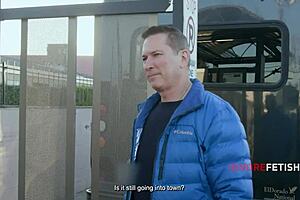 Bus driver takes two hot passengers after breakdown freeuse style