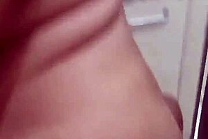 Sexy latina stepmom bends over bathroom sink for bossy ebony cock pounding