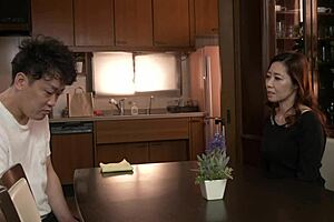 hot mom friend deflowers him with creampie sex