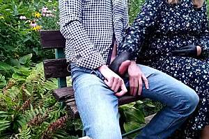 i cum so fast when my mother-in-law strokes me off on the street!