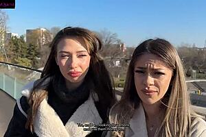 Hey rich dude, picked up these street sluts for wild public threesome pounding now!