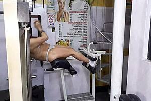Latina MILF on Roman chair