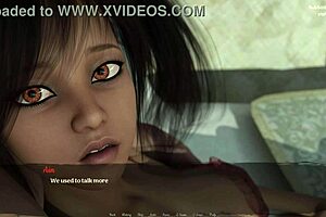 Kinky animated MILF in desert